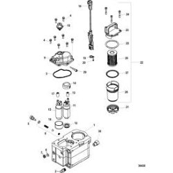 Indsatsfilter nyere Mercruiser MPI