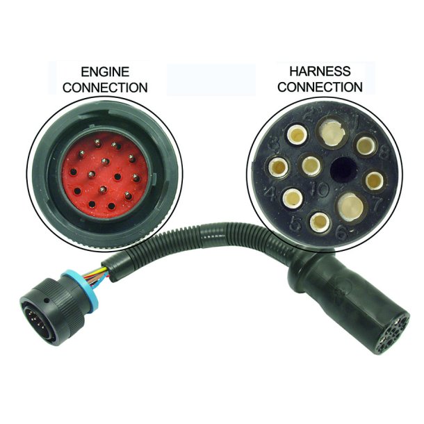HARNESS ASSEMBLY Adapter - 14 Pin Male To 10 Pin Female