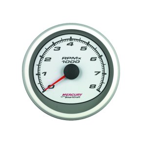 TACHOMETER 0-8000 RPM (White)