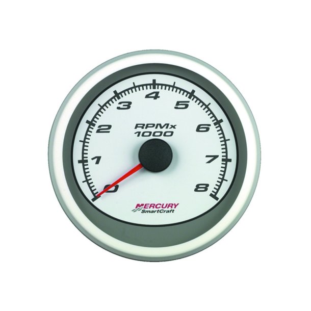 TACHOMETER 0-8000 RPM (White)