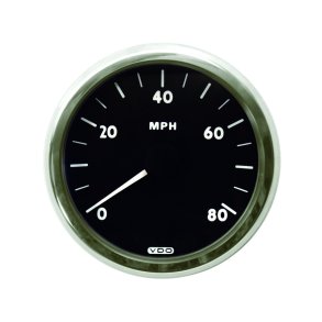 SPEEDOMETER 0-80 MPH (Black)