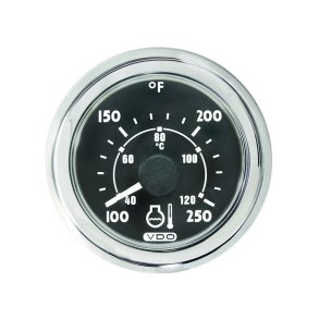 WATER TEMPERATURE GAUGE (Black)