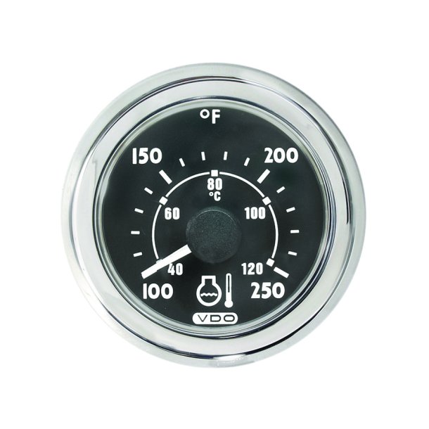 WATER TEMPERATURE GAUGE (Black)