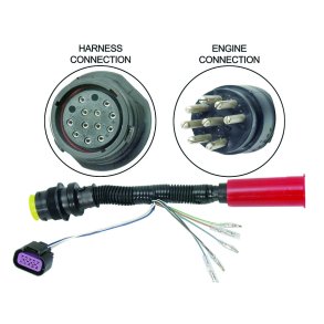 HARNESS ASSEMBLY Adapter (1 Foot) 14 Pin Female To 8 Pin Male 