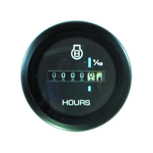 GAUGE Cruiselog, Black Face, Blue Graduations, Black Bezel