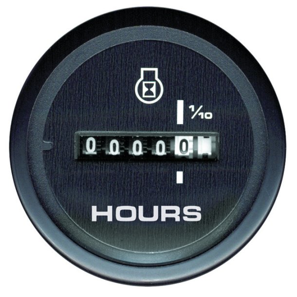 GAUGE Cruiselog, Black Face, Red Graduations, Black Bezel