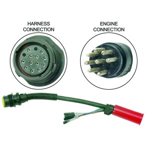 HARNESS ASSEMBLY Adapter (12 Inches) 8 Pin Male To 14 Pin Female