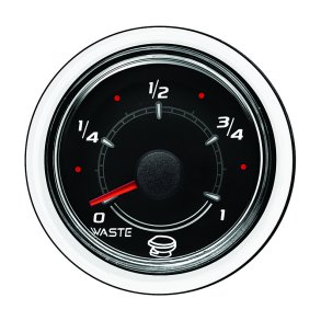 GAUGE WASTE LEVEL Black (52 mm)
