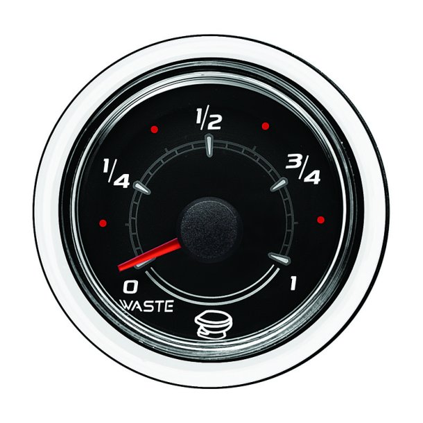 GAUGE WASTE LEVEL Black (52 mm)