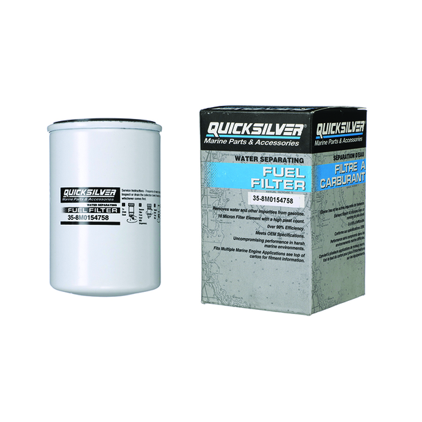 10 Micron Water Separating Fuel Filter - Volvo 4.3GL-J/JF, GXi-J/JF, OSi-J/ JF; 5.0GL-J/JF, GXi-J/JF