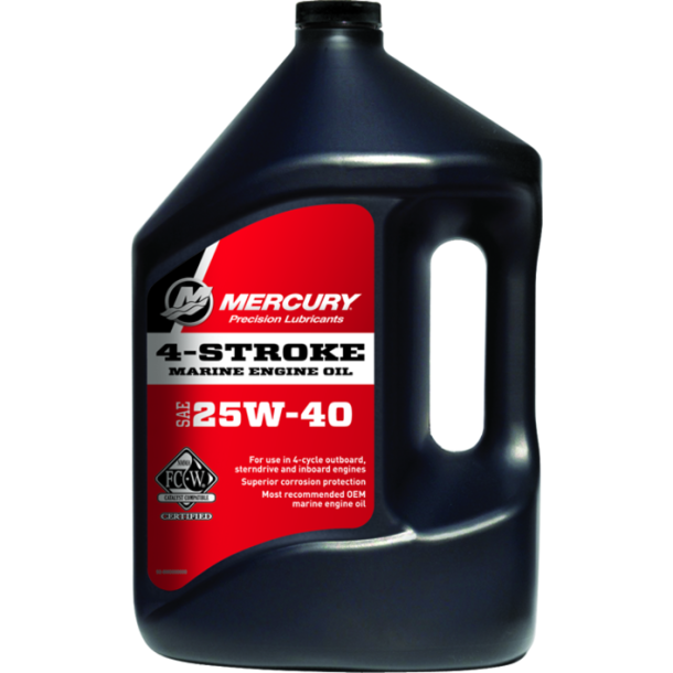 25W40 Motorolie til indenbordsmotorer 4 L.