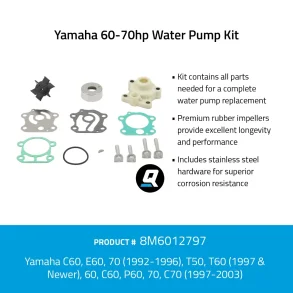 Yamaha 60-70hp Water Pump Kit - Yamaha F50, T50, T60 and more